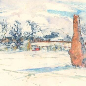Cumbria winter Long Meg